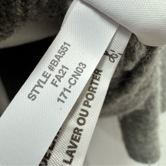 J. Crew Cocoon Knit Sweater Blazer Button Heather Graphite Gray Grey Medium M - Picture 8 of 11